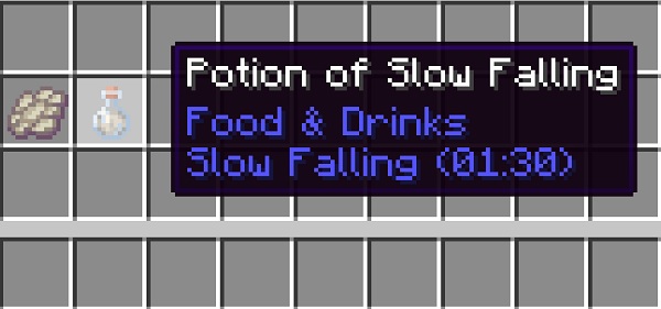 Minecraft 1 20 Potions Complete List   Potion Of Slow Falling 